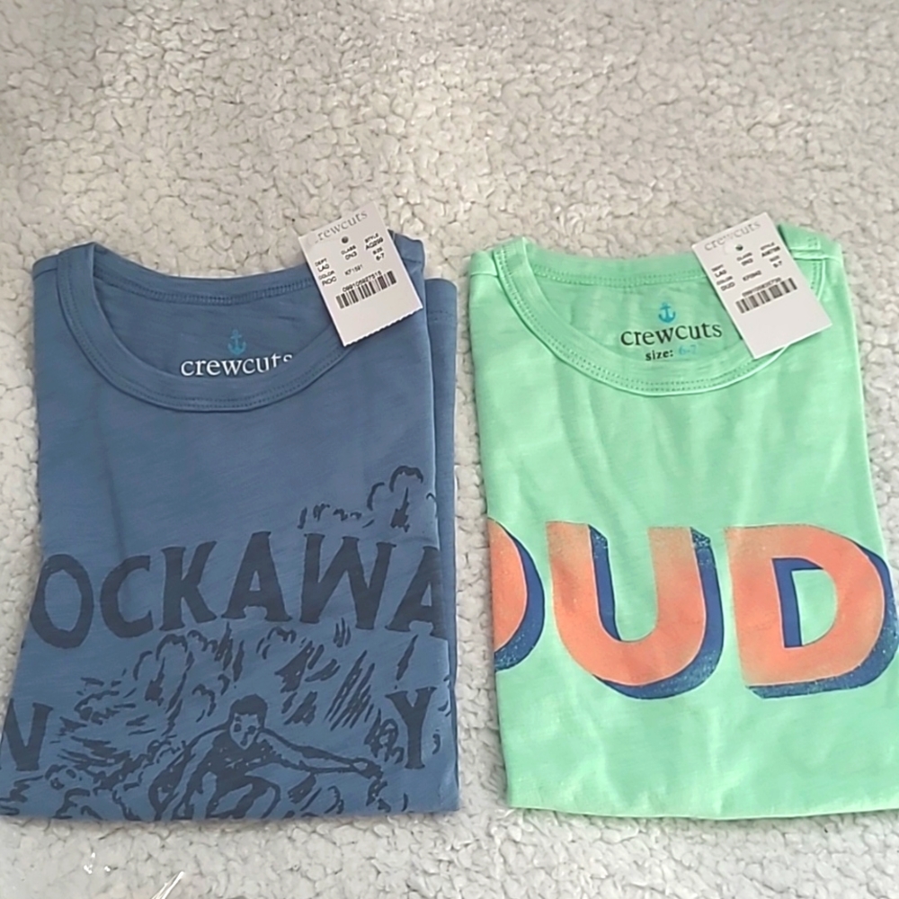 Crewcuts Boy's bundle of T Shirts with front graphics size 6-7 - Picture 1 of 11